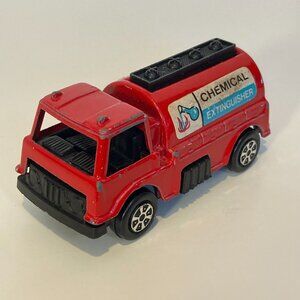5/$25 1970 Tootsie Toys Tanker Truck Red Chemical Extinguisher Diecast Toy Car